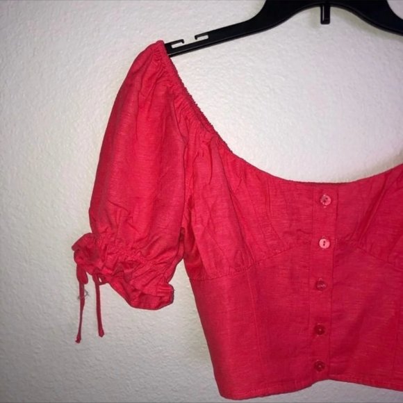 Red Crop Top - Picture 4 of 4